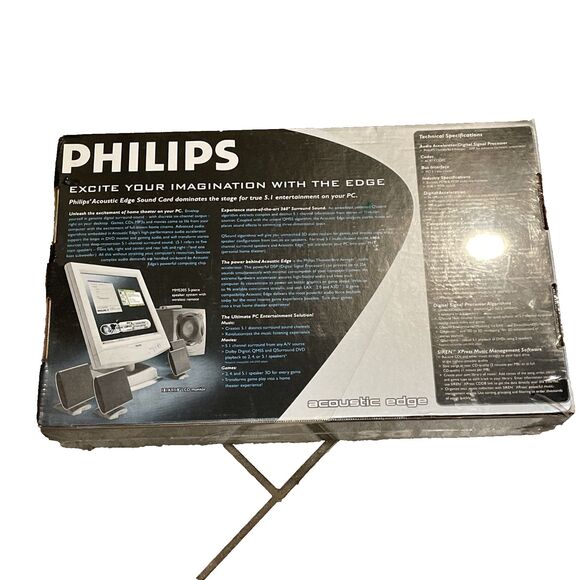 Philips Acoustic Edge PSC706 5.1 Channel PCI Sound Card SEALED - Picture 2 of 7